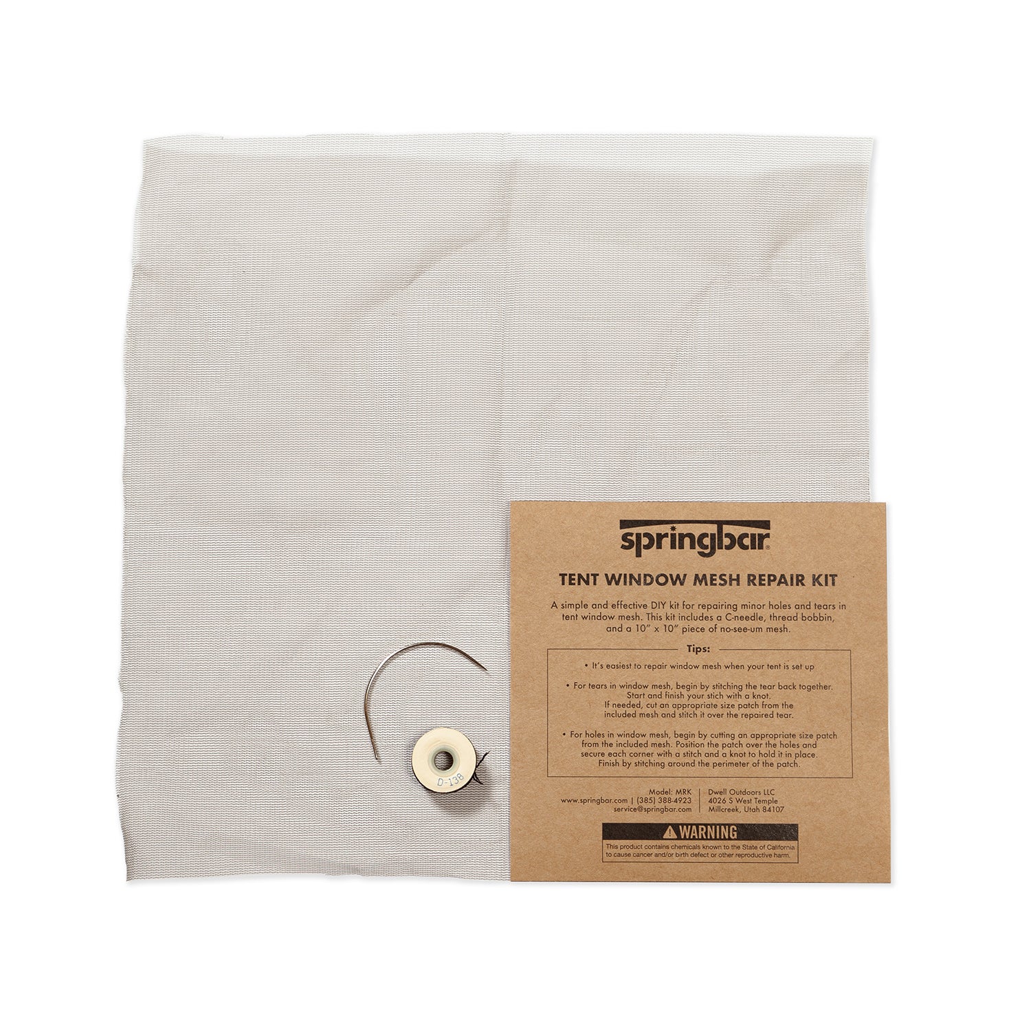 TENT WINDOW MESH REPAIR KIT
